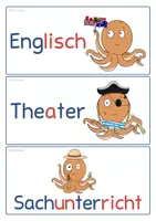 Vorschau - Bildkarten - Krakenklasse - Tagestransparenz Fächer - Seite 2