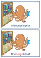Vorschau - Poster - Klassendienste/Ämter mit dem Kraken/Oktopus Maskottchen - Seite 3
