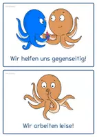 Vorschau - Bildkarten - Krakenklasse - Klassenregeln - Seite 2