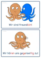 Vorschau - Bildkarten - Krakenklasse - Klassenregeln - Seite 3