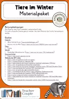 Vorschau - Unterrichtsreihen - Tiere im Winter - Großes Materialpaket - Seite 1