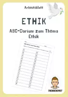 Vorschau - Arbeitsblätter - ABC-Methode - Vertretungsstunde Vertretung Ethik - Deckblatt