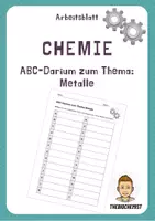 Vorschau - Arbeitsblätter - ABC-Methode - Vertretungsstunde Vertretung Chemie Metalle - Deckblatt