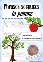 Aperçu - Feuilles d'exercices - Phrases secouées: Pomme - Page de couverture