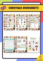anteprima - Esercizi - Christmas foglio di lavoro in Inglese - Pagina di copertina