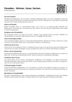 Vorschau - Arbeitsblätter - Parasiten - Würmer, Läuse, Zecken (Informationstext und Übungen) - Deckblatt