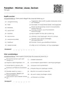 Vorschau - Arbeitsblätter - Parasiten - Würmer, Läuse, Zecken (Informationstext und Übungen) - Seite 1