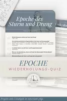 Vorschau - Stundenentwürfe - Sturm und Drang Theoriefragen Quiz - Deckblatt
