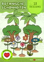 Vorschau - selbst erstellte Cliparts/Grafiken - Botanische Schönheiten | 14er-Set | Farbige Pflanzen Clipart - Deckblatt