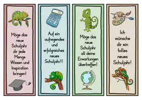 Vorschau - Anderer Materialtyp - Chamäleon Lesezeichen für die Chamäleonklasse - 3 Varianten - Seite 2