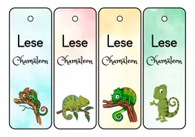 Vorschau - Anderer Materialtyp - Chamäleon Lesezeichen für die Chamäleonklasse - 3 Varianten - Seite 3