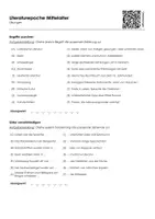 Vorschau - Arbeitsblätter - Literaturepoche Mittelalter (Infotext und Übungen) - Seite 1