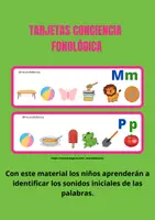 Vista previa - Tarjetas / Manipulativos - TARJETAS CONCIENCIA FONOLÓGICA - Portada