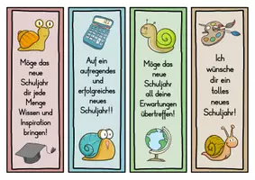Vorschau - Anderer Materialtyp - Schnecke Lesezeichen für die Schneckenklasse - 3 Varianten - Seite 2