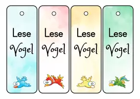 Vorschau - Anderer Materialtyp - Vogel Lesezeichen für die Vogelklasse - 3 Varianten - Seite 3