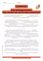 Vorschau - Stundenentwürfe - DaF/DaZ Stationenlernen: Herbst - Kurzgeschichte + Arbeitsaufgaben - Seite 3