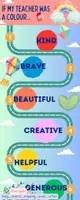 Προεπισκόπηση - Φύλλα εργασίας - teacher's day infographic - Σελίδα 1