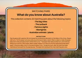 Vorschau - Stationenlernen - Matching pairs - Australia - Seite 1