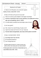 Vorschau - Arbeitsblätter - Quiz zum Christentum Check - mit Lösung - Seite 2