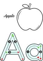 Vista previa - Hojas de trabajo - Colouring Alphabet! - página 1