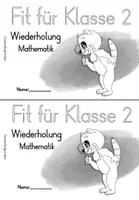 Vorschau - Unterrichtsreihen - Eingangsdiagnostik Mathe Klasse 2 Wiederholungsheft Ferienheft Übungsheft - Seite 1