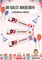 Vorschau - Anderer Materialtyp - Du sollst hochleben! - Geburtstagsgeschenk basteln - Deckblatt