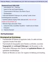 Vorschau - Text - Freuds Modell psychsosexueller Entwicklung - Biografie und die Psychoanalyse - Seite 1