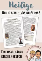 Vorschau - Arbeitsblätter - Heilig sein, was heißt das? - Deckblatt