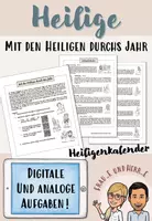 Vorschau - Arbeitsblätter - Mit den Heiligen durch unser Jahr - Deckblatt