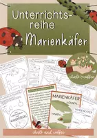 Vorschau - Unterrichtsreihen - Unterrichtsreihe Marienkäfer - Arbeitsblätter, Bastelanleitungen, Vorwissen & Texte - Deckblatt