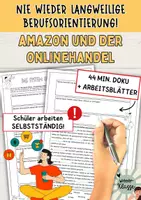 Vorschau - Arbeitsblätter - Video: Amazon, Onlinehandel-Gefahr für Einzelhändler / Berufsorientierung - Deckblatt