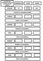 Vista previa - Unidades / Secuencias / Situaciones de Aprendizaje - Palabras agudas, llanas y esdrújulas - página 2