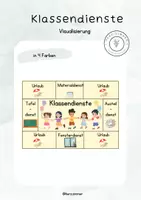 Vorschau - Poster - Minimalistische und platzsparende Visualisierung für Klassendienste - Deckblatt