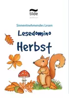 Vorschau - Spiele - Lesedominos HERBST - Lesedomino Klasse 1 - Lesedomino Klasse 2 - 3-fach differenziert - Lesedominos für die Bild-Satz-Zuordnung - Lesedominos Klasse 1 - Lesedominos Klasse 2 - Freiarbeitsmaterial Deutsch - Freiarbeit Deutsch - Deckblatt