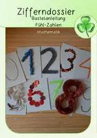 Vorschau - Mal- und Bastelvorlagen - Bastelanleitung FühlZahlen - Deckblatt