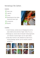 Vorschau - Mal- und Bastelvorlagen - Bastelanleitung FühlZahlen - Seite 1