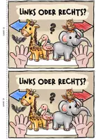 Vorschau - Arbeitsblätter - Miniheft & Merkplakate: Links oder rechts? (Klasse 1&2) - Seite 1