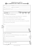 Vorschau - Lehrpläne/Lehrermaterial - Aktennotiz schön organisiert und schnörkelhaft toll! - Deckblatt