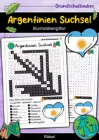 Vorschau - Arbeitsblätter - Argentinien Suchsel - Buchstabengitter - Deckblatt