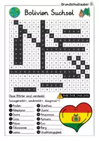 Vorschau - Arbeitsblätter - Bolivien Suchsel - Buchstabengitter - Seite 2