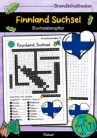 Vorschau - Arbeitsblätter - Finnland Suchsel - Buchstabengitter - Deckblatt
