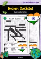 Vorschau - Arbeitsblätter - Indien MEGABUNDLE - Wissenskartei, Lückentext, Steckbrief, Suchsel - Seite 1