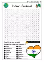 Vorschau - Arbeitsblätter - Indien MEGABUNDLE - Wissenskartei, Lückentext, Steckbrief, Suchsel - Seite 2