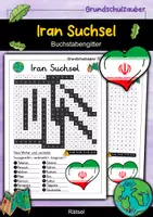Vorschau - Arbeitsblätter - Iran MEGABUNDLE - Wissenskartei, Lückentext, Steckbrief, Suchsel - Seite 1