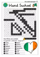 Vorschau - Arbeitsblätter - Irland Suchsel - Buchstabengitter - Seite 2