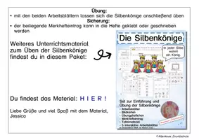 Vorschau - Arbeitsblätter - Die Silbenkönige feiern Halloween - Seite 2