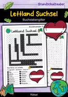 Vorschau - Arbeitsblätter - Lettland Suchsel - Buchstabengitter - Deckblatt