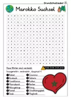 Vorschau - Arbeitsblätter - Marokko MEGABUNDLE - Wissenskartei, Lückentext, Steckbrief, Suchsel - Seite 2