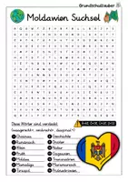 Vorschau - Arbeitsblätter - Moldawien Suchsel - Buchstabengitter - Seite 1