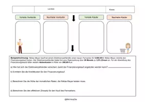 Vorschau - Arbeitsblätter - Der Finanzierungskauf (Handout & Lösung) - Seite 3